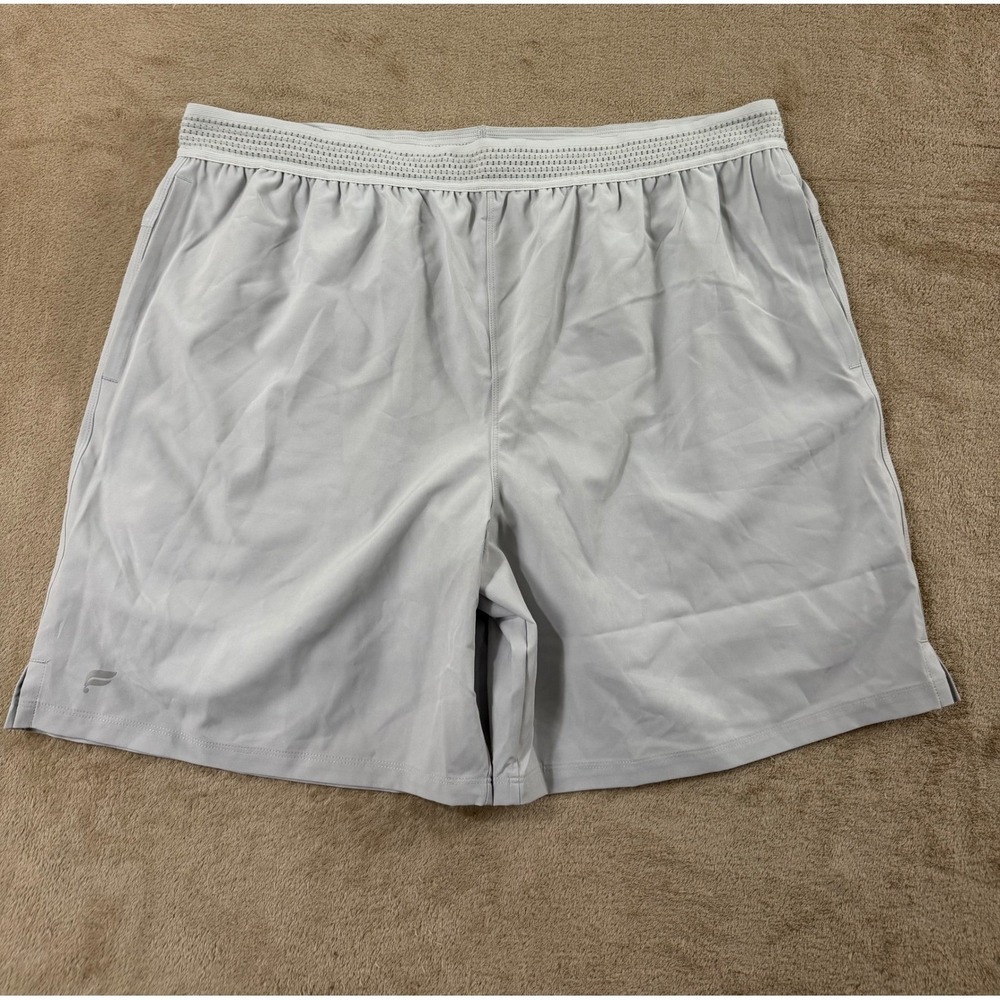 Fabletics Lined Shorts men's Size 2XL gray athletic shorts‎ Gym 7" Workout EUC